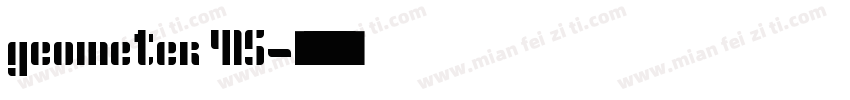geometer 415字体转换